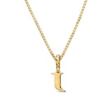 David Yurman Pavé Initial J Pendant In 18ct Yellow With Diamonds