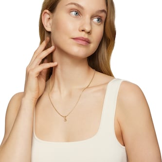 David Yurman Pavé Initial O Pendant In 18ct Yellow With Diamonds