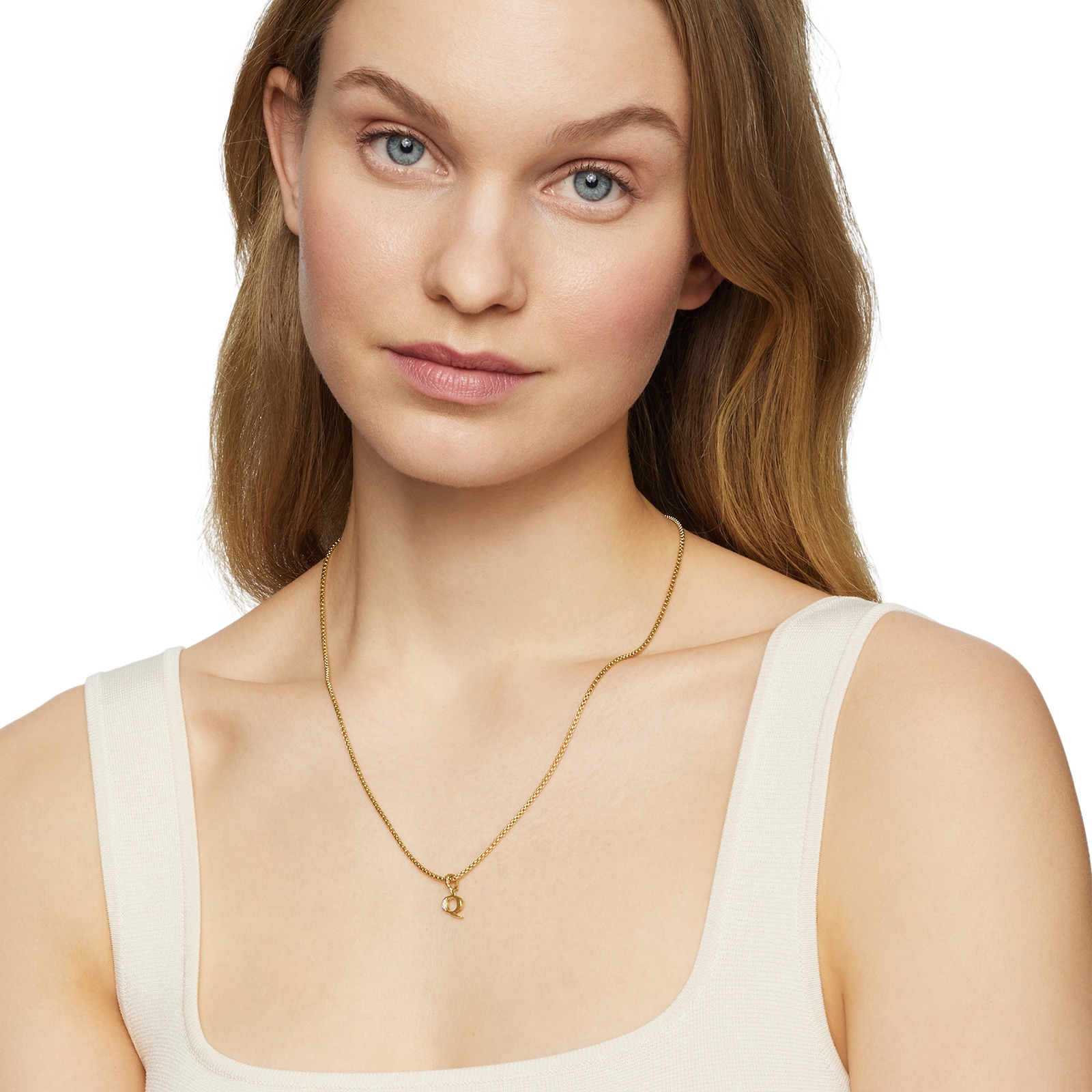 David Yurman Pavé Initial Q Pendant In 18ct Yellow With Diamonds David Yurman Pavé Initial Q Pendant In 18ct Yellow With Diamonds