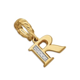 37901826 - Pavé Initial R Pendant In 18ct Yellow With Diamonds