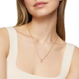 David Yurman Pavé Initial Y Pendant In 18ct Yellow With Diamonds