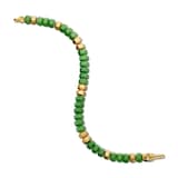 David Yurman Hex Bead Bracelet In Nephrite Jade And 18ct Yellow Gold, 6mm - Size Medium