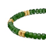 David Yurman Hex Bead Bracelet In Nephrite Jade And 18ct Yellow Gold, 6mm - Size Medium