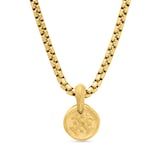 David Yurman Shipwreck Coin Amulet In 18ct Yellow Gold, 10.5mm