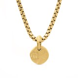 David Yurman Shipwreck Coin Amulet In 18ct Yellow Gold, 10.5mm