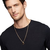 David Yurman Octagonal Amulet In 18ct Yellow Gold With Black Onyx, 15mm