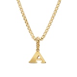 David Yurman Pavé Initial A Pendant In 18ct Yellow With Diamonds