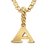 David Yurman Pavé Initial A Pendant In 18ct Yellow With Diamonds