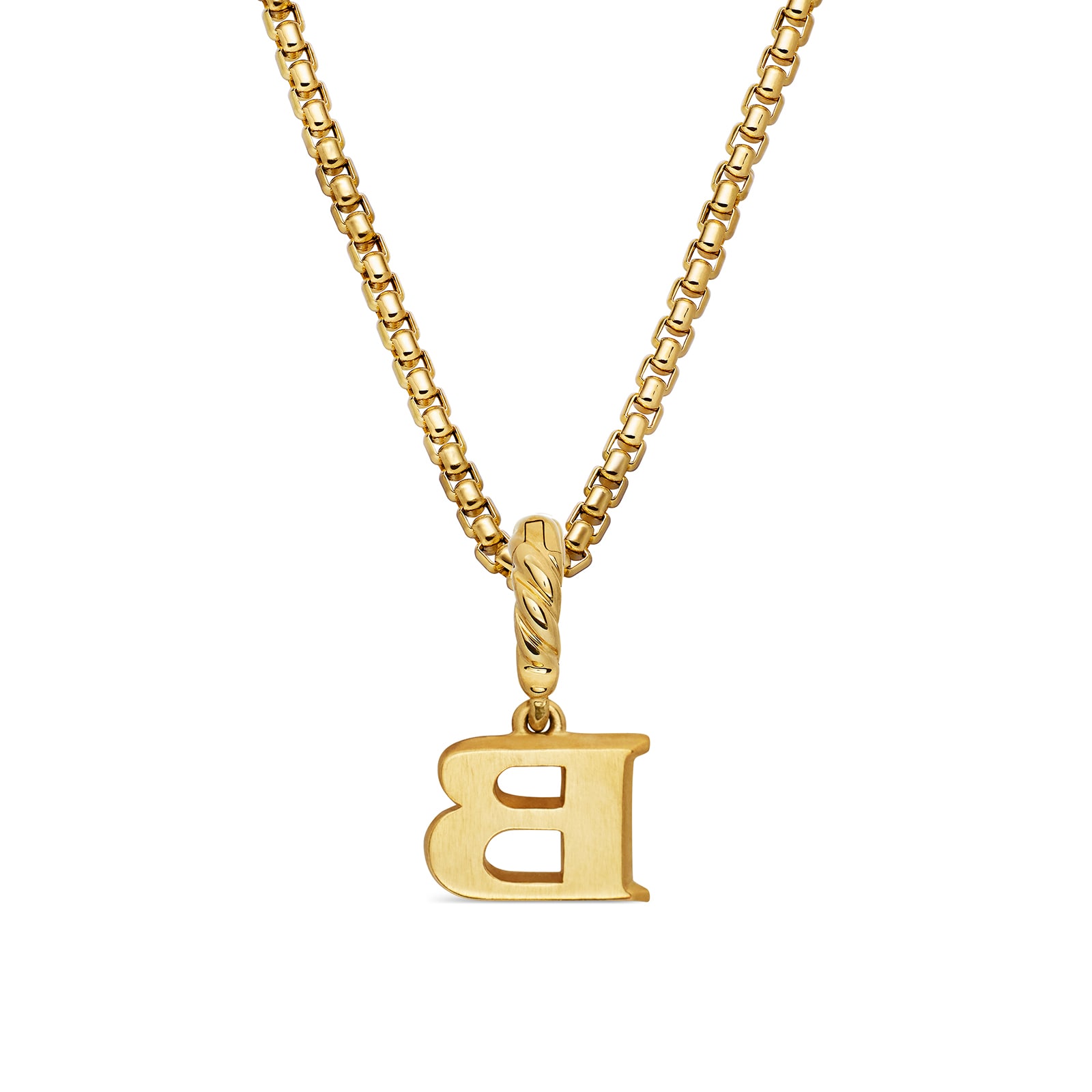 David Yurman Pavé Initial B Pendant In 18ct Yellow With Diamonds David Yurman Pavé Initial B Pendant In 18ct Yellow With Diamonds