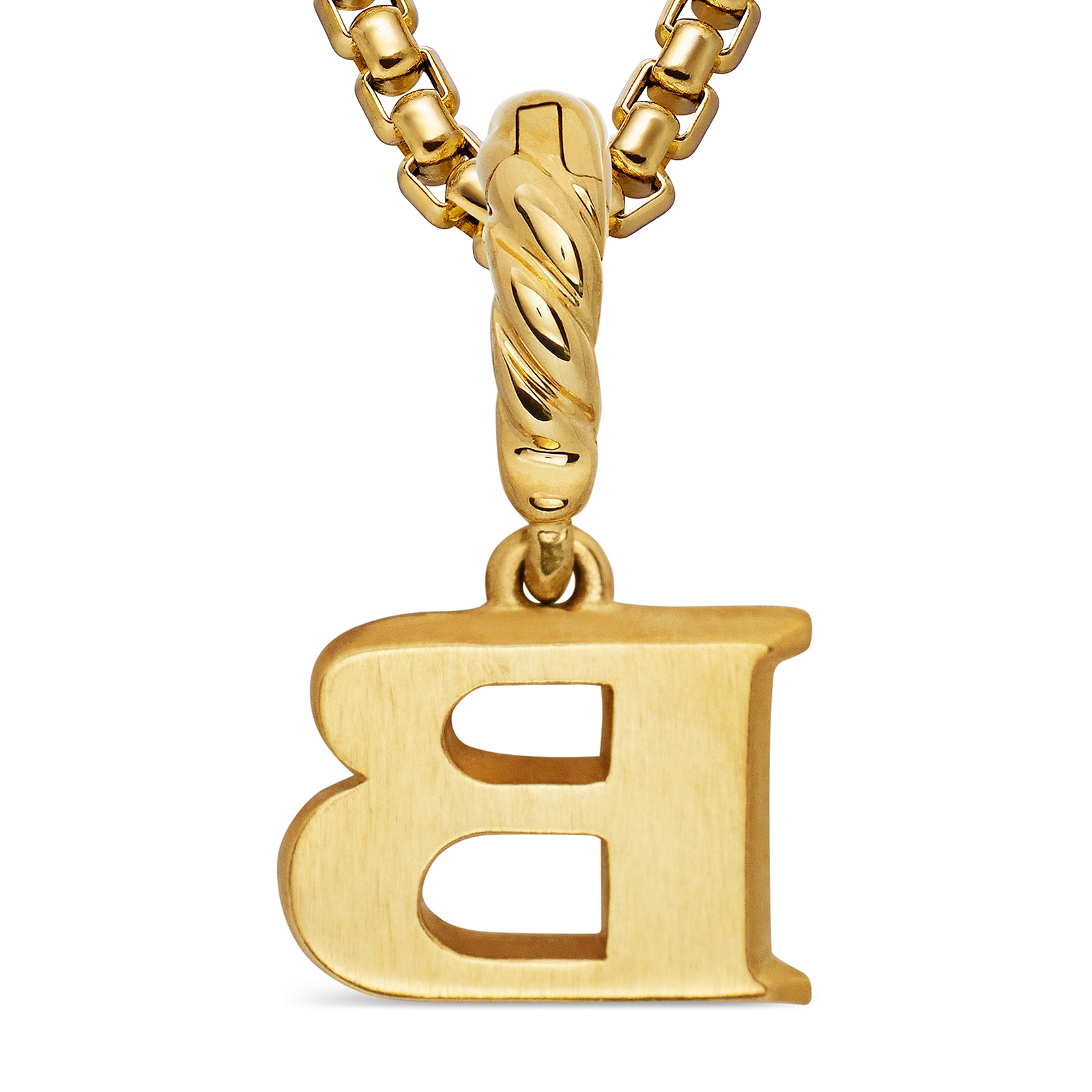 David Yurman Pavé Initial B Pendant In 18ct Yellow With Diamonds David Yurman Pavé Initial B Pendant In 18ct Yellow With Diamonds