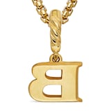 David Yurman Pavé Initial B Pendant In 18ct Yellow With Diamonds