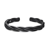 David Yurman DY Helios™ Cuff Bracelet In Black Titanium, 9mm - Size Medium
