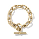 David Yurman DY Madison® Toggle Chain Bracelet in 18ct Yellow Gold, 11mm - Size Small