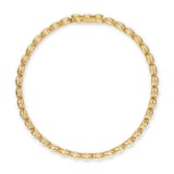 David Yurman Bezel Set Tennis Bracelet In 18ct Yellow Gold With Diamonds, 4.7mm - Size Medium