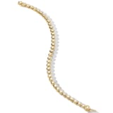 David Yurman Bezel Set Tennis Bracelet In 18ct Yellow Gold With Diamonds, 4.7mm - Size Medium
