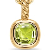 David Yurman Mini Cushion Cut Amulet In 18ct Yellow Gold With Peridot, 5.5mm