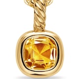 David Yurman Mini Cushion Cut Amulet In 18ct Yellow Gold With Citrine, 5.5mm