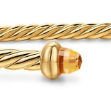 David Yurman Micro Cablespira® Flex Bracelet In 18ct Yellow Gold With Citrine, 2.6mm