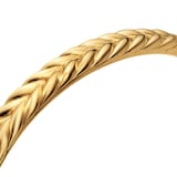 David Yurman Chevron Flex Bracelet In 18ct Yellow Gold, 6.4mm - Size Medium