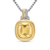 David Yurman DY Mercer® Colour Amulet In Sterling Silver With 18ct Yellow, Citrine & Diamonds, 13mm