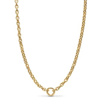 David Yurman DY Mercer® Petite Chain Necklace In 18ct Yellow Gold, 4.5mm David Yurman DY Mercer® Petite Chain Necklace In 18ct Yellow Gold, 4.5mm