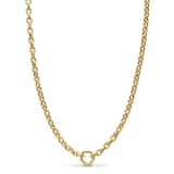 David Yurman DY Mercer® Petite Chain Necklace In 18ct Yellow Gold, 4.5mm