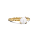 David Yurman Pearl Classics Ring In 18ct Yellow Gold With Pearls And Diamonds, 2mm - Ring Size I