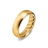 David Yurman Streamline® Band Ring In 18ct Yellow Gold, 6.2mm - Ring Size R