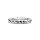 David Yurman Cable Band Ring In Platinum, 3mm - Ring Size J