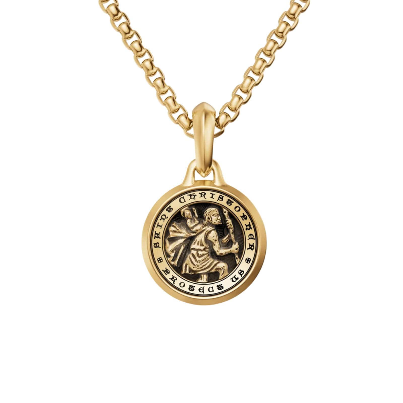David Yurman St. Christopher Amulet In 18ct Yellow Gold, 21.2mm David Yurman St. Christopher Amulet In 18ct Yellow Gold, 21.2mm