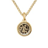 David Yurman St. Christopher Amulet In 18ct Yellow Gold, 21.2mm