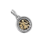 David Yurman St. Christopher Amulet In Sterling Silver And 14ct Yellow Gold, 21.2mm