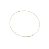 David Yurman Sculpted Cable Bar Necklace In 18ct Yellow Gold, 2.7mm