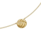 David Yurman Sculpted Cable Pendant Necklace In 18ct Yellow Gold, 10mm