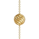David Yurman Sculpted Cable Centre Station Chain Bracelet In 18ct Yellow Gold, 10mm