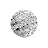 David Yurman Sculpted Cable Stud Earrings In Sterling Silver With Diamonds, 9mm