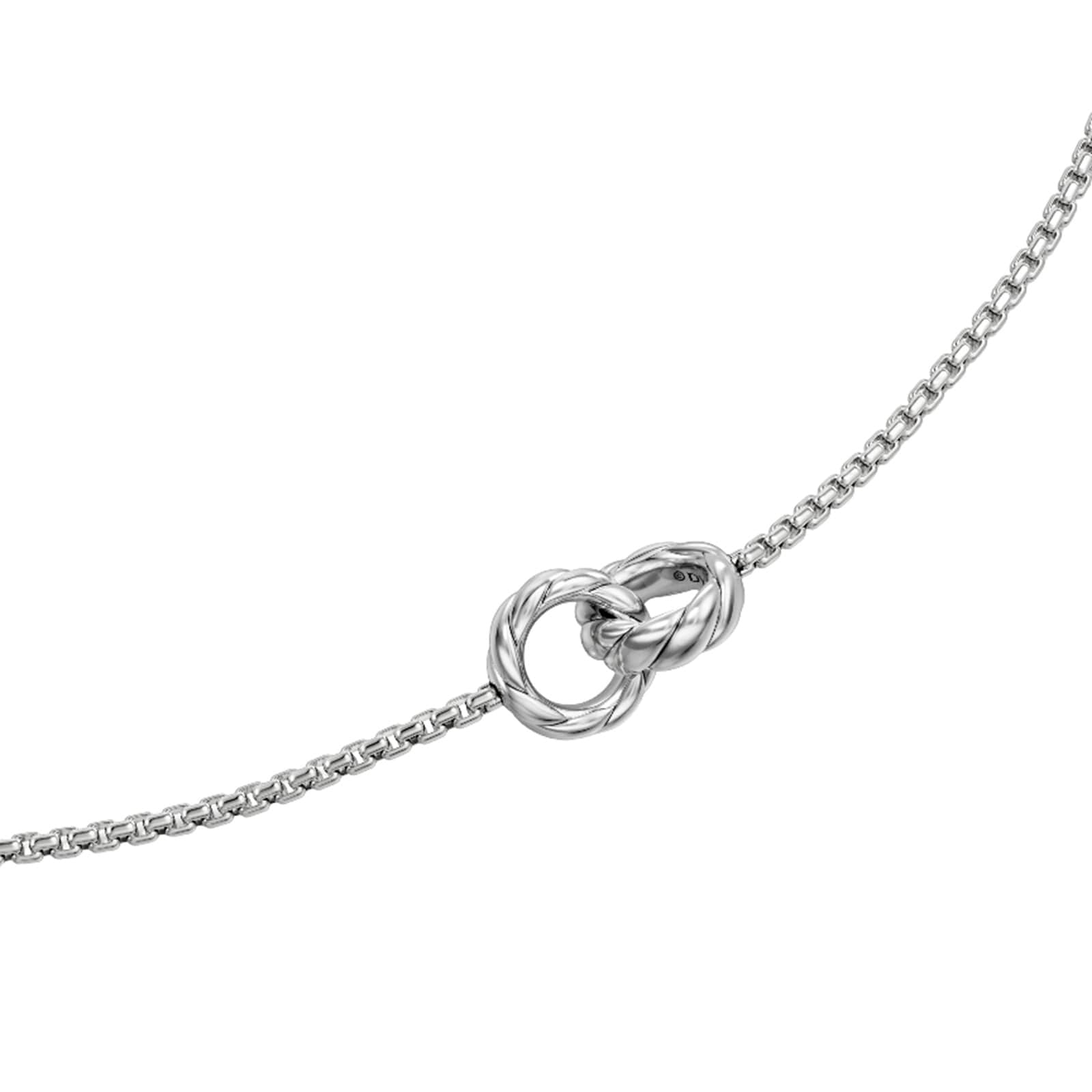 David Yurman Sculpted Cable Linked Necklace In Sterling Silver, 9.2mm David Yurman Sculpted Cable Linked Necklace In Sterling Silver, 9.2mm