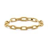 David Yurman DY Madison® Chain Bracelet in 18ct Yellow Gold, 8.5mm - Size Medium