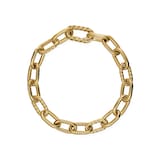 David Yurman DY Madison® Chain Bracelet in 18ct Yellow Gold, 8.5mm - Size Medium