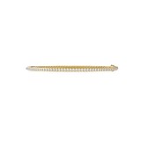 David Yurman Micro Pave Bracelet In 18ct Yellow Gold With Diamonds, 2mm - Size Medium