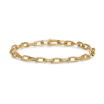 David Yurman DY Madison® Chain Bracelet in 18ct Yellow Gold, 6mm - Size Medium David Yurman DY Madison® Chain Bracelet in 18ct Yellow Gold, 6mm - Size Medium