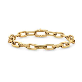 David Yurman DY Madison® Chain Bracelet in 18ct Yellow Gold, 8.5mm - Size Medium David Yurman DY Madison® Chain Bracelet in 18ct Yellow Gold, 8.5mm - Size Medium