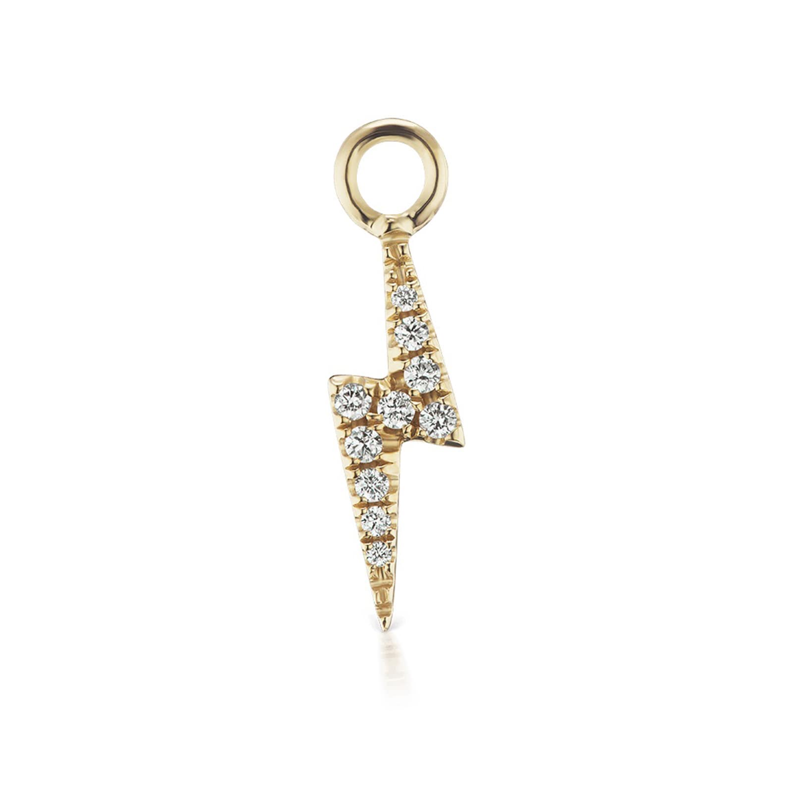 Maria Tash 18ct Yellow Gold Diamond 0.04ct Lightning Bolt Earring Charm