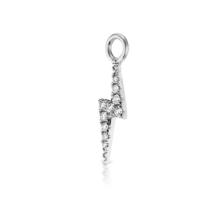 Maria Tash 18ct White Gold Diamond 0.04ct Lightning Bolt Earring Charm