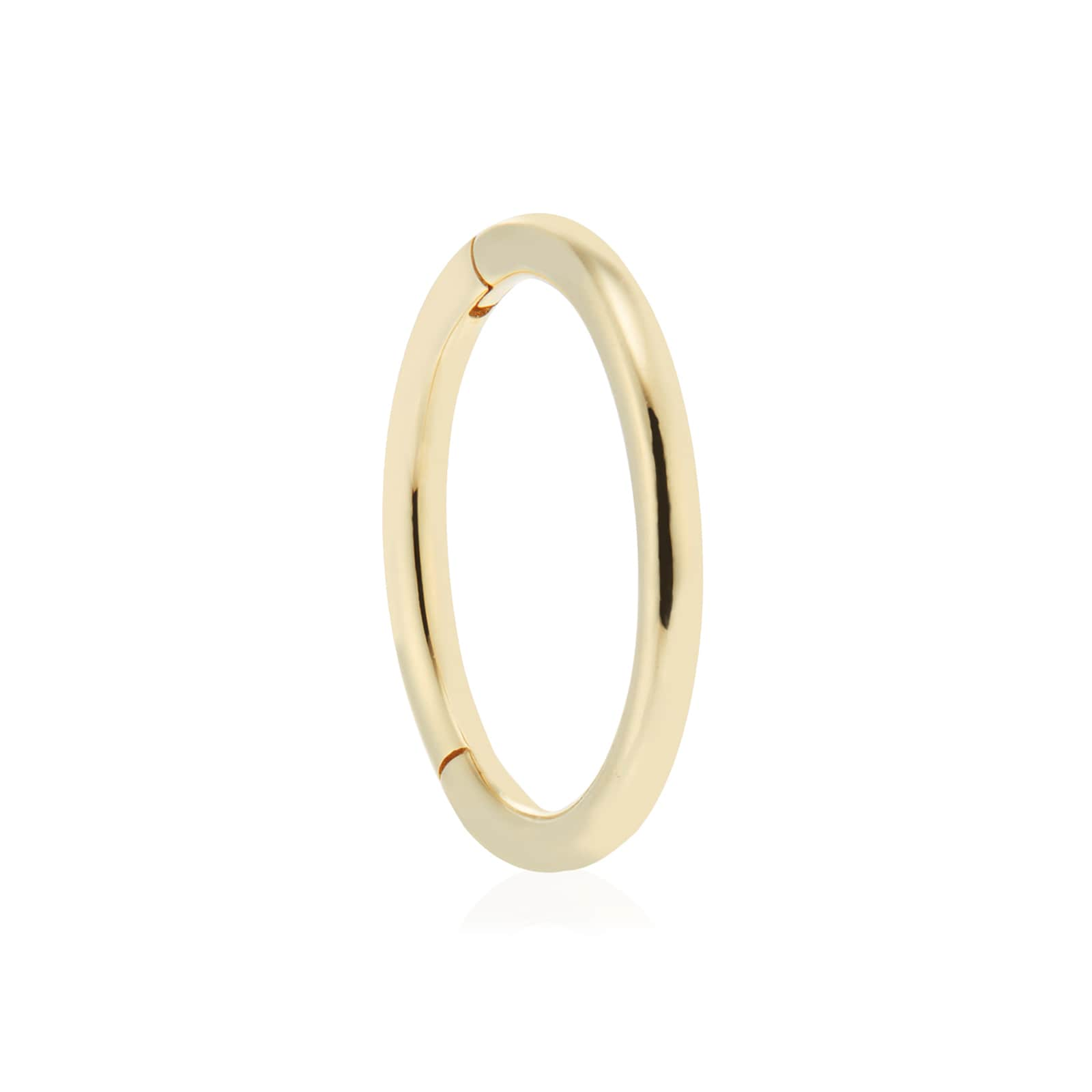 Maria Tash 14ct Yellow Gold 8mm Plain Single Hoop Earring