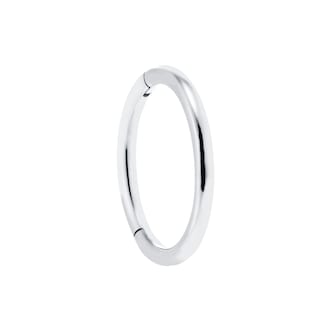 Maria Tash 14ct White Gold 8mm Plain Single Hoop Earring Maria Tash 14ct White Gold 8mm Plain Single Hoop Earring