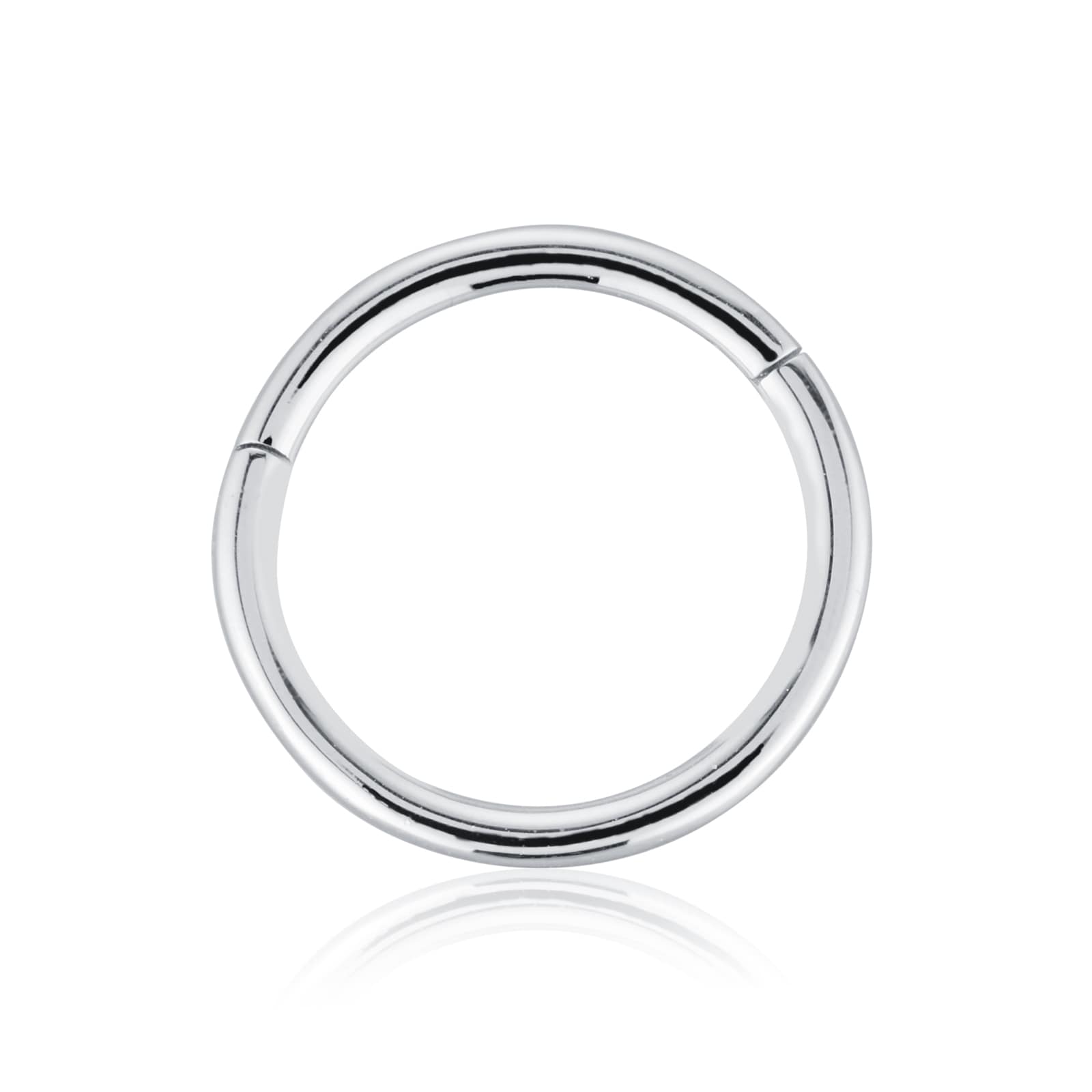 Maria Tash 14ct White Gold 8mm Plain Single Hoop Earring