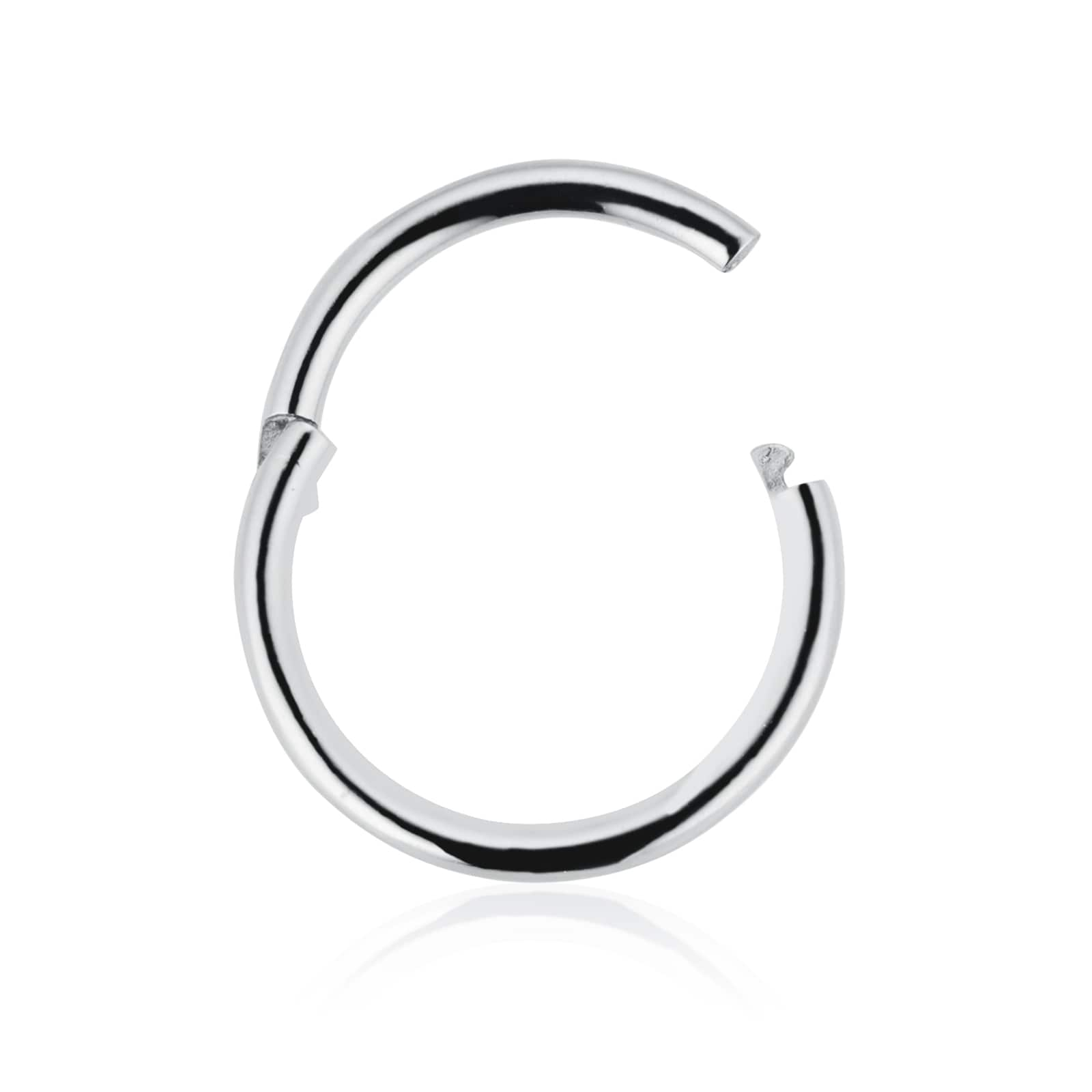 Maria Tash 14ct White Gold 8mm Plain Single Hoop Earring XR WG D8