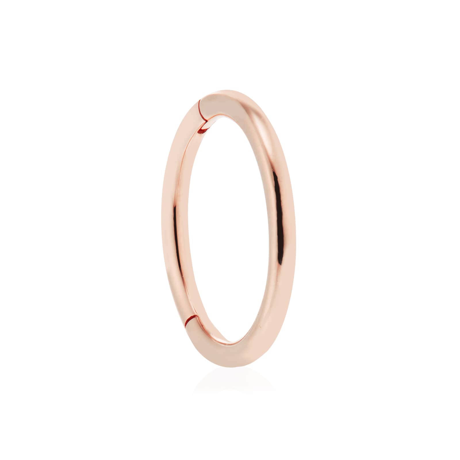 Maria Tash 14ct Rose Gold 8mm Plain Single Hoop Earring Maria Tash 14ct Rose Gold 8mm Plain Single Hoop Earring
