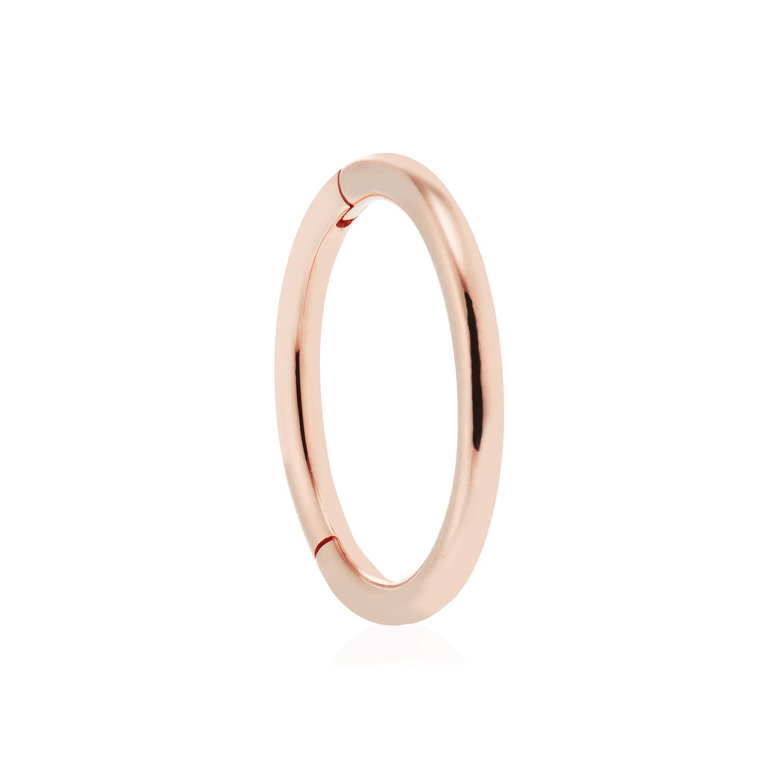 Maria Tash 14ct Rose Gold 8mm Plain Single Hoop Earring